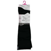 Wholesale - 2pk S/M LADIES BLACK COMPRESSION SOCKS C/P 60, UPC: 194587069533